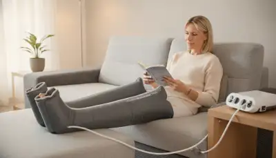 Wohlbefinden durch Lymphdrainage Gerät